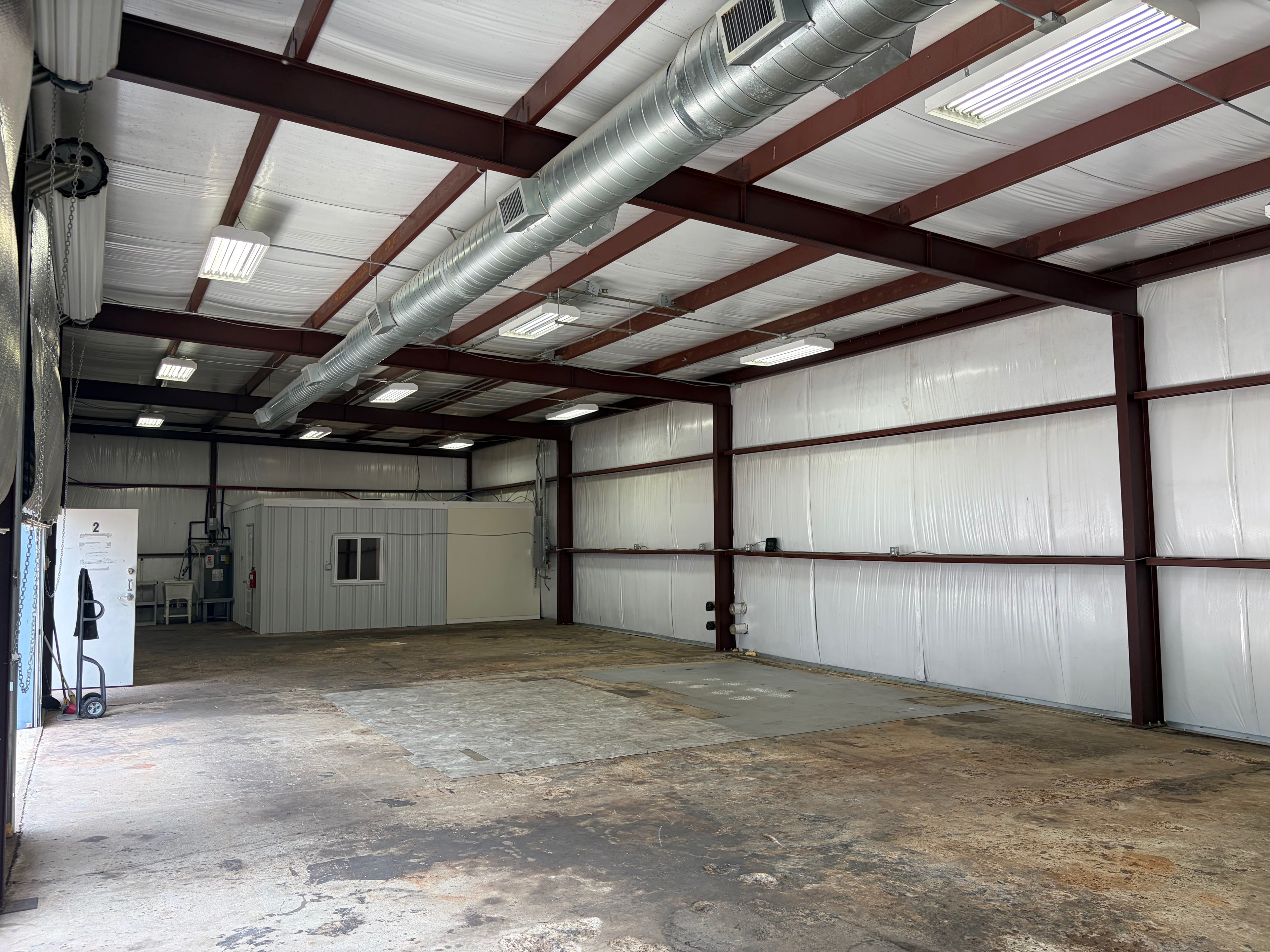 Large warehouse interior space